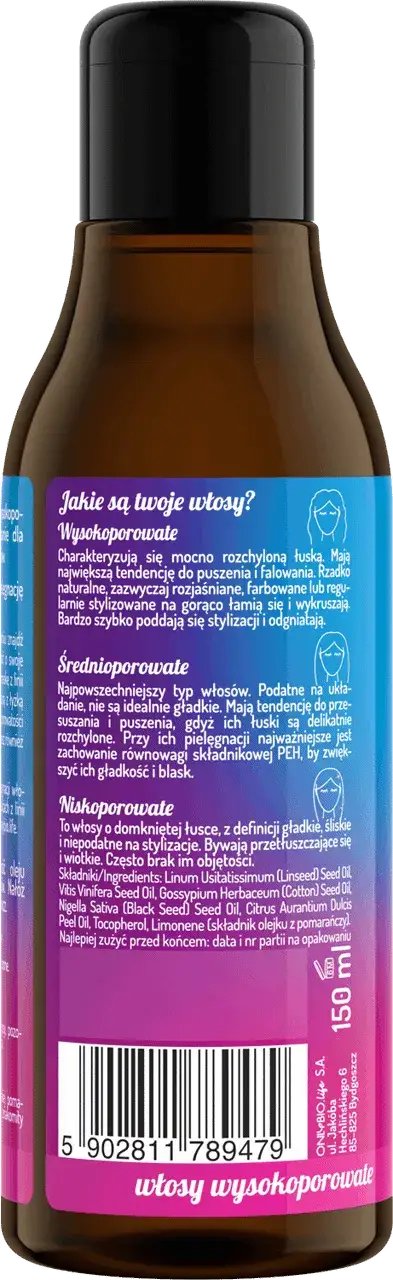 Zdjęcie Jak stosować Onlybio olejek do włosów wysokoporowatych dla najlepszych efektów